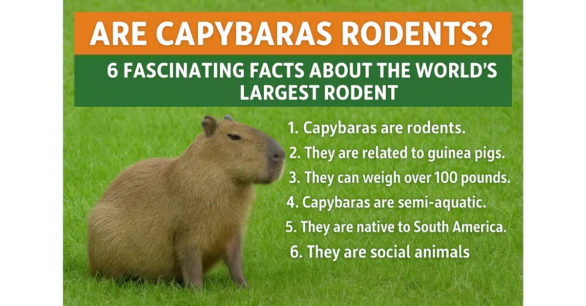 Capybaras Are Capybaras Rodents 6 Fascinating Facts About the World’s Largest Rodent