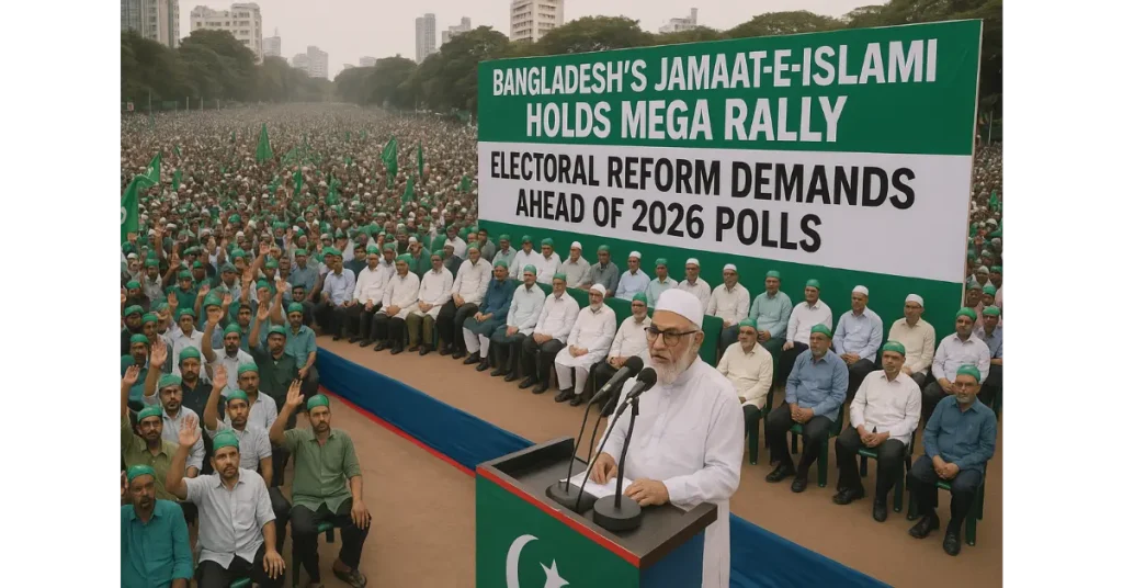 Bangladesh’s Jamaat-e-Islami Holds Mega Rally | Electoral Reform Demands Ahead of 2026 Polls