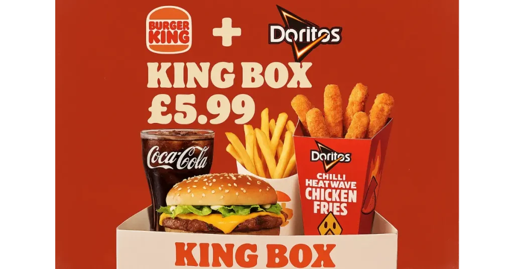 Burger King & Doritos Unite for £5.99 King Box Featuring Chilli Heatwave Chicken Fries