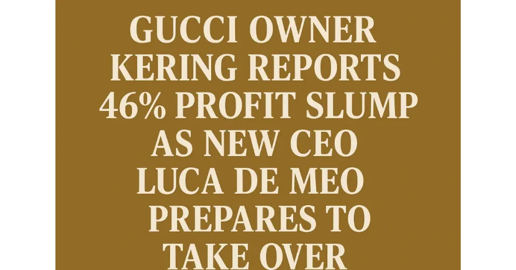 Gucci Owner Kering Reports 46% Profit Slump as New CEO Luca de Meo Prepares to Take Over Meta Description: Discover why Kering, the owner of Gucci, reported a stunning 46% profit slump in 2025, as Luca de Meo steps in as the new CEO. Dive into insights on Gucci’s sales decline, strategic leadership, and the shifting tides of the luxury fashion market. Introduction: The Luxury Giant Faces a Turning Point The name Gucci evokes prestige, exclusivity, and a storied history in luxury fashion. When you think of Kering—the powerhouse that owns Gucci, Yves Saint Laurent, Bottega Veneta, and more—it’s easy to picture bustling boutiques and red carpet glamor. But behind the scenes in 2025, the reality is sobering. Kering has just reported a 46% profit slump, sending shockwaves through the industry. This dramatic dip comes at a crucial moment as Luca de Meo prepares to take the helm as Chief Executive Officer, ushering in a new era for the French luxury conglomerate. This article reveals what led to Kering’s profit plunge, examines the effects across iconic brands like Gucci and Yves Saint Laurent, and explores where the company and luxury fashion might go next. If you want to understand the delicate balance of creativity, business, and leadership that drives luxury retail, read on. Understanding Kering’s Profit Slump in 2025 What Is Driving The Downturn? Kering’s financial results for July 2025 paint a clear picture: the group’s net profit dropped by 46%, a decline tied closely to sluggish performances at its flagship brand Gucci. Several factors contributed to this slide: Gucci’s sales decline: Gucci, which has long fueled Kering’s growth, saw steep drops in its operating profit. Handbag sales, a traditional strength, declined significantly. Luxury market slowdown: The global luxury fashion market has become more unpredictable. Factors like changing consumer behavior, economic uncertainties, and increased competition impacted sales. Creative transitions: Gucci’s recent changes in artistic leadership—most notably the appointment of Demna—ushered in a new aesthetic that has yet to catch fire with core consumers. Kering’s Financial Results for July 2025 In precise terms, Kering’s profit slump in 2025 boils down to these numbers: Net profit fall: 46% drop compared to the previous year Gucci sales decline: Reported at -25% for Q2, making it the hardest hit among the group’s brands Debt load: Kering’s debt rose as it continued to invest in creative talent and stakes in other luxury labels like Valentino These figures shake investor confidence and compel Kering to rethink its strategy as it enters a new leadership chapter. Luca de Meo Takes Over: Strategic Leadership in Focus Who Is Luca de Meo? When searching for how to say Gucci or for the latest news on gucci com italy, consumers may not think about who’s steering the ship. Yet, the appointment of Luca de Meo as Kering CEO marks a pivotal transition for the company. De Meo, formerly Renault’s CEO, is known for: Revitalizing brands through innovation Strategic thinking rooted in consumer understanding Emphasizing sustainability across luxury portfolios His arrival signals a fresh approach, blending experience from the automotive sector with a sharp eye for luxury. The Vision Ahead De Meo faces pressing challenges: Navigating Gucci’s operating profit drop Balancing tradition and reinvention with brands like Yves Saint Laurent and Bottega Veneta Managing Kering’s debt load while driving creative partnerships, including the company’s stake in Valentino This is a crucial moment for Kering—not just financially, but in terms of ethos and direction. Gucci: The Crown Jewel Amidst Turbulence Exploring Gucci’s Sales Decline Few luxury houses command attention like Gucci. In 2025, though, the stories are less about blockbuster launches and more about sales plunges and creative pivots. Key insights: Gucci handbags sales decline: The brand’s iconic bags saw double-digit declines, pointing to shifting consumer priorities and competitive pressures. Market trends: Younger consumers, including Gen Z, seek authenticity and freshness, sometimes bypassing heritage brands for newer, niche labels. Creative leadership: Gucci’s artistic director Demna brought bold changes, but the impact on revenues remains mixed. Gucci’s Creative Evolution With artistic director Demna at the helm, Gucci’s recent runway collections feature experimental proportions and digital-age influences. For traditionalists, this is a jarring shift from the maximalist aesthetics that defined the pre-2025 era. The big question: will this creative gamble reignite excitement or repel loyal shoppers? Two perspectives emerge: Some observers applaud Demna’s risk-taking, predicting a renaissance as the brand aligns itself with contemporary cultural currents. Others worry that the disconnect between new aesthetics and consumer expectations could prolong the sales decline. The Ripple Effects Across Kering’s Portfolio Yves Saint Laurent Sales Fall Kering’s portfolio is broad and diverse. Unfortunately, Gucci’s struggles mirror challenges at Yves Saint Laurent, which also reported weaker sales in 2025. Key drivers: Cruise and ready-to-wear collections didn’t resonate strongly in key markets Competition from independent luxury brands intensified Bottega Veneta Growth: A Bright Spot It’s not all gloom. Bottega Veneta registered growth in 2025, fueled by fresh designs and strong digital marketing. New collection launches tapped into trends like understated luxury and seasonless fashion Increased appeal among millennial shoppers, who value craftsmanship and innovation Bottega’s success demonstrates that even within a tough luxury market, targeted strategies and creative renewal can pay off. Kering’s Expanding Stakes and Investments Kering Valentino Stake In a move to diversify and strengthen its portfolio, Kering increased its stake in Valentino. This strategic investment aims to: Cushion the group from brand-specific volatility (as seen at Gucci) Leverage Valentino's growing international presence Build new revenue streams in an unstable luxury sector Managing the Kering Debt Load in 2025 The luxury sector is capital-intensive, and Kering’s rising debt reflects ongoing investments in creativity, technology, and talent. Responsible debt management will involve: Prioritizing brands with proven resilience Shifting resources toward more innovative, profitable segments Exploring partnerships and collaborations that drive value Francois-Henri Pinault: Stewardship Amidst Change Francois-Henri Pinault, Kering’s longstanding leader, remains instrumental in steering the company through uncertainty. Notably: His commitment to sustainability and artistic freedom sets Kering apart Pinault’s strategic moves—such as the recruitment of Luca de Meo—position Kering for potential rebound Pinault’s stewardship offers reassurance to investors and employees, especially as the luxury fashion profit slump shows no signs of immediate recovery. Luxury Fashion Industry: Slowdown and Shifts Market Trends Impacting 2025 Kering’s experience is emblematic of broader trends affecting luxury fashion: Generational shifts: Gen Z and Millennials prioritize conscious consumption, tech integration, and authenticity over heritage alone Global economic headwinds: Fluctuations in consumer confidence, especially in China and the US, have muted demand. Creative risks: Iconic houses like Gucci must adapt quickly to shifting tastes without losing their DNA. Luxury conglomerates, Kering included, now face fundamental questions about what truly moves the modern shopper. How to Say Gucci & The Digital Conversation Ever wondered how to say Gucci? In Italian, it’s pronounced “[GOO-chee].” The brand’s centrality to gucci com italy underscores the importance of heritage, authenticity, and digital outreach in today’s luxury retail. Kering continues to invest heavily in digital platforms, seeking engagement and conversion through gucci.com and other brand sites. This digital strategy both reinforces legacy and connects the company to younger, global audiences. Two Perspectives on Kering’s Next Chapter Option 1 – Creative Renaissance Optimists see Luca de Meo’s arrival as a chance to revitalize Kering’s brands. They predict: A renewed focus on customer-centric design Enhanced collaborations across fashion, art, and technology Sustainable growth through innovation Option 2 – Conservative Reset Realists caution that recovery might be slow. Their view: Kering’s debt load and ongoing market challenges require prudence Strategic cost-cutting and selective investments are necessary Brand stability must take precedence over risky creative shifts Both perspectives offer valid insights into how Kering might move forward—and why the luxury market is always evolving. Practical Insights for Readers If you’re a fashion lover, industry watcher, or investor, the shifting tides at Kering offer lessons on adaptation and reinvention. Consider these action points and questions: Watch for signs of creative renewal at Gucci and other brands under Kering’s umbrella. Explore direct channels like gucci com italy for exclusive online offerings. Consider how broader economic and cultural shifts impact your perception (and purchase) of luxury goods. As the story unfolds, keep an eye on Kering’s financial results, strategic moves, and evolving creative directions. Conclusion: Kering’s Road Ahead in Luxury Fashion Kering’s dramatic profit slump in 2025 is a wake-up call—not just for the company, but for the luxury industry at large. As Luca de Meo steps in as CEO and Francois-Henri Pinault continues his leadership, Kering must balance innovation, tradition, and financial discipline to secure its future. Can creative risk-taking, strategic investment, and digital engagement reignite growth? Only time will tell. For now, the spotlight remains on Gucci and its parent company as they navigate an uncertain but potentially transformative chapter. Whether you’re seeking insights into luxury’s next wave or just curious how to say Gucci, Kering’s journey in 2025 is a story worth following. FAQ: Key Questions About Kering and Gucci in 2025 Q1: What caused Kering’s profit slump in 2025? Kering’s profit slump was mainly driven by declining sales at Gucci, especially in handbags, as well as broader luxury market slowdowns and increased investments in creative direction and other brands. Q2: Who is Luca de Meo? Luca de Meo is the new CEO of Kering in 2025, previously known for his leadership at Renault. Q3: How has the luxury market changed in 2025? Shifting consumer behavior, generational preferences, and economic uncertainty have altered demand and challenged established brands. Q4: What is the outlook for Gucci and Kering? With new leadership and ongoing creative shifts, Kering aims for a turnaround, though recovery may be slow as the group adapts to evolving market forces. Explore More Stay updated with the latest news from Kering, Gucci, and the luxury fashion market. Follow industry trends, watch for creative announcements, and explore exclusive collections on gucci com italy for a firsthand look at luxury’s future.