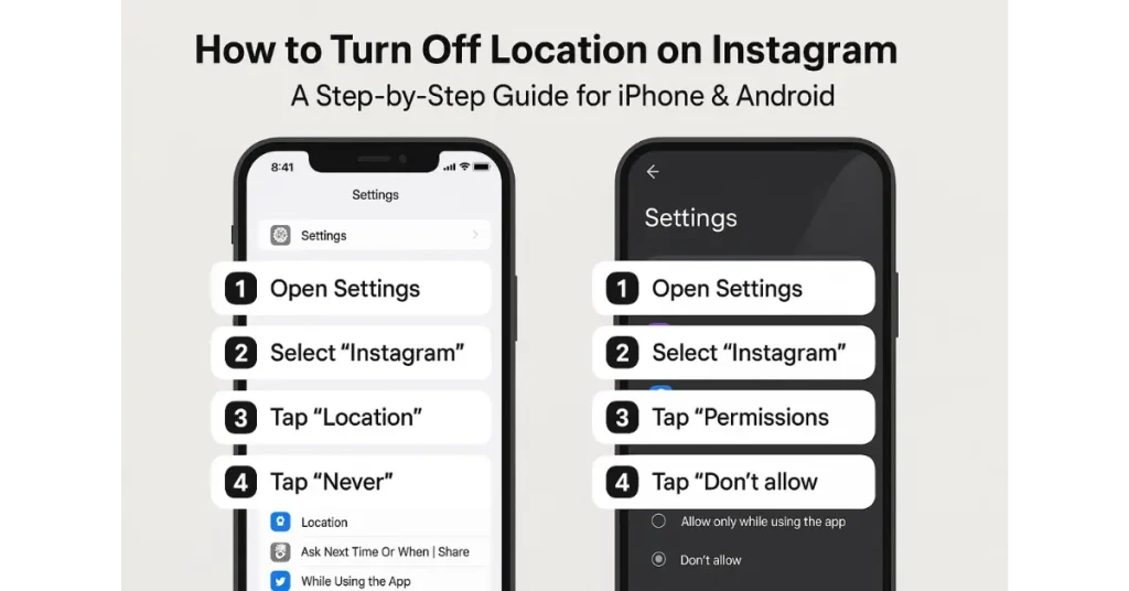 How to Turn Off Location on Instagram: A Step-by-Step Guide for iPhone & Android