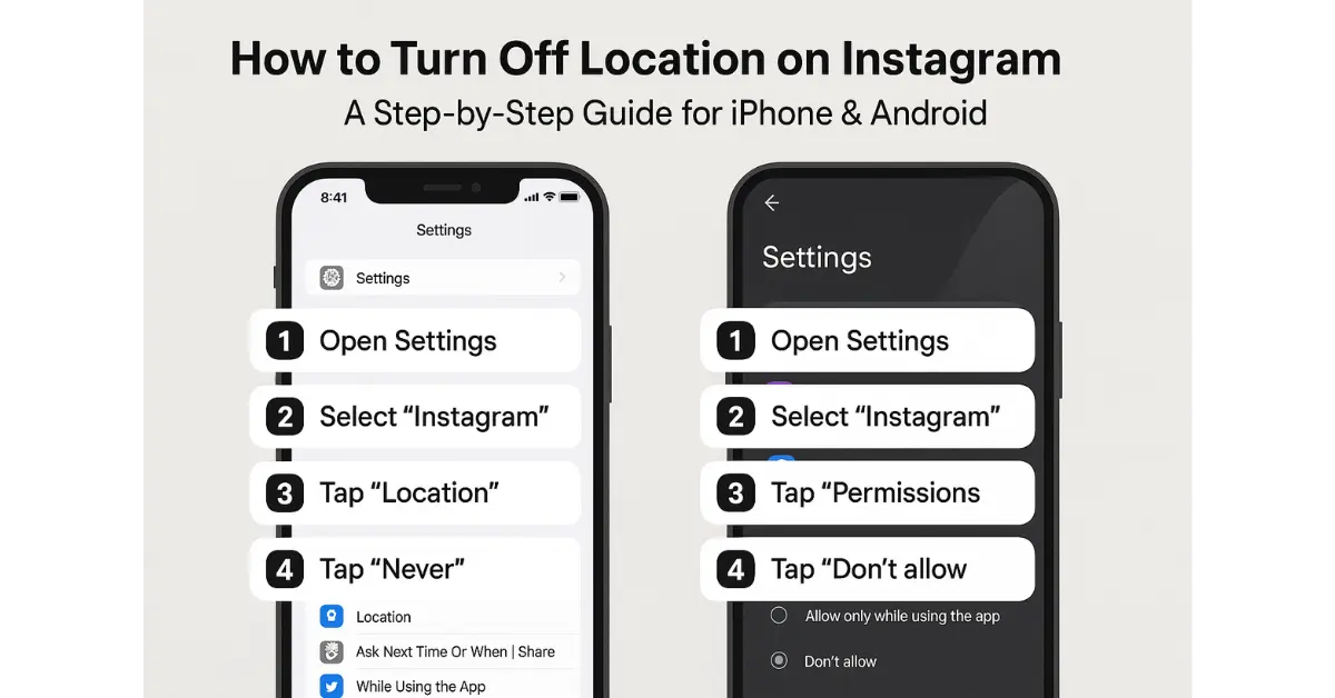 How to Turn Off Location on Instagram: A Step-by-Step Guide for iPhone & Android