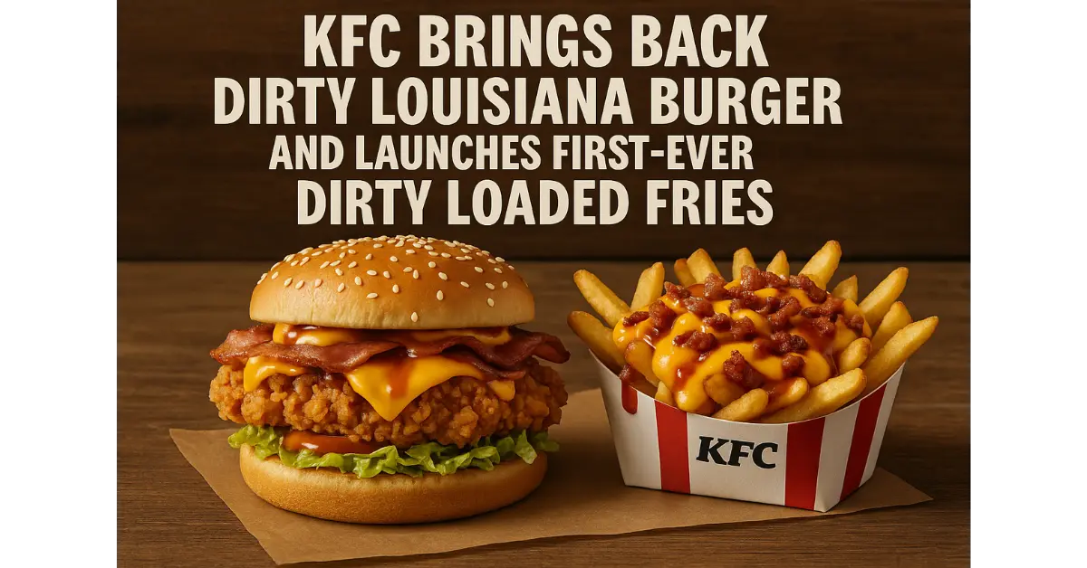 KFC Brings Back Dirty Louisiana Burger and Launches First-Ever Dirty Loaded Fries