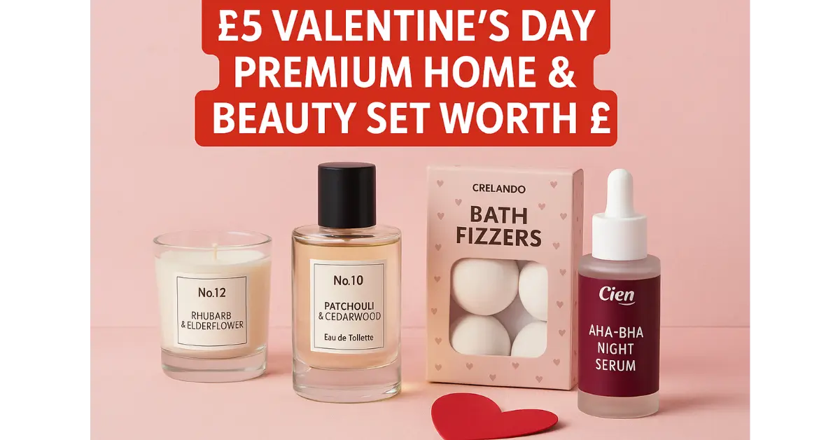 Lidl Launches £5 Valentine’s Day Premium Home & Beauty Set Worth £60