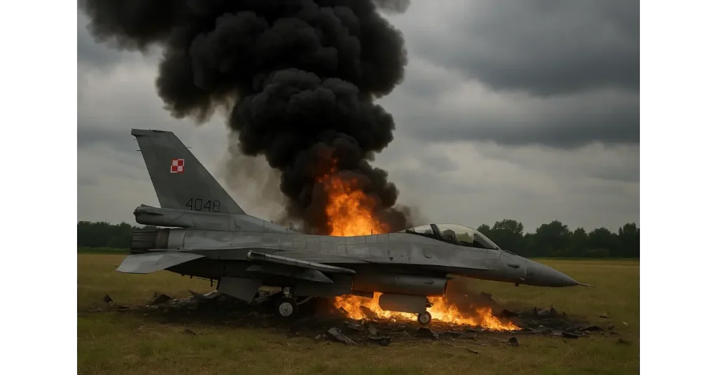 Pilot Dies as Polish F-16 Crashes During Airshow Rehearsal
