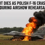 Pilot Dies as Polish F-16 Crashes During Airshow Rehearsal