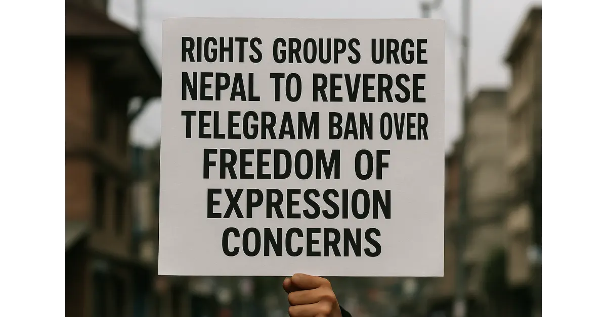 Rights Groups Urge Nepal to Reverse Telegram Ban Over Freedom of Expression Concerns