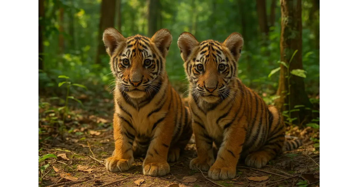 Tiger Cubs Spotted in Thailand’s Forest: A Conservation Success Story